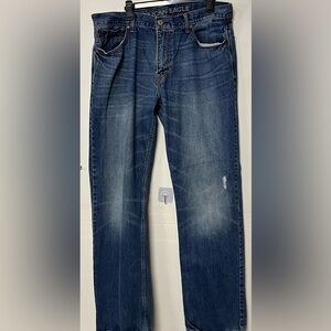 American Eagle Outfitters Men's Blue Jeans size 36x36 Low Loose